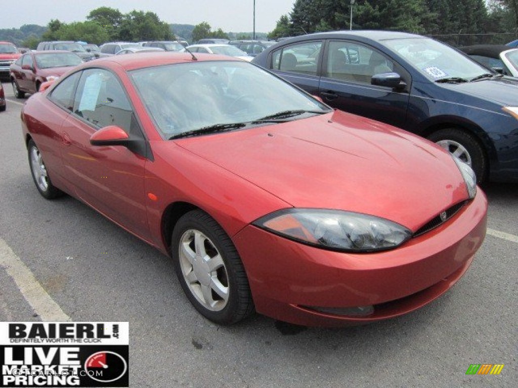 1999 Cougar V6 - Autumn Orange Metallic / Midnight Black photo #1