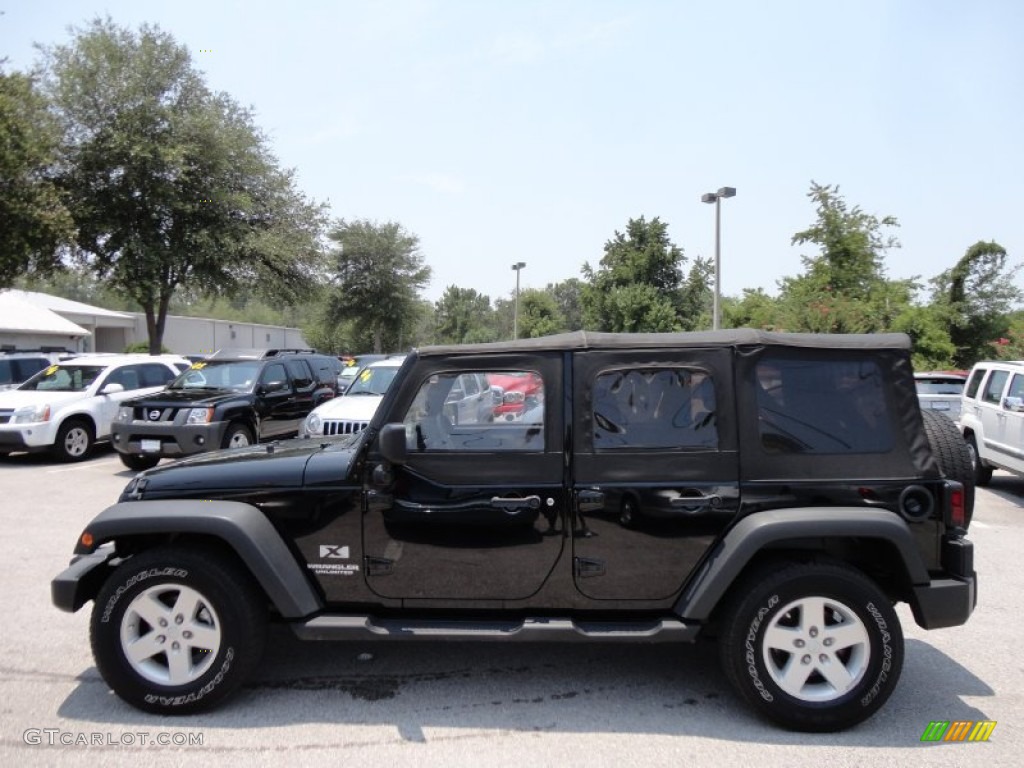 Black 2008 Jeep Wrangler Unlimited X Exterior Photo #52316373