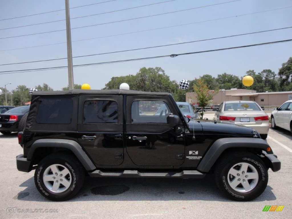Black 2008 Jeep Wrangler Unlimited X Exterior Photo #52316508
