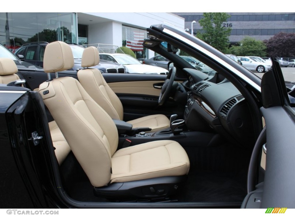 Savanna Beige Interior 2011 BMW 1 Series 128i Convertible Photo #52316961