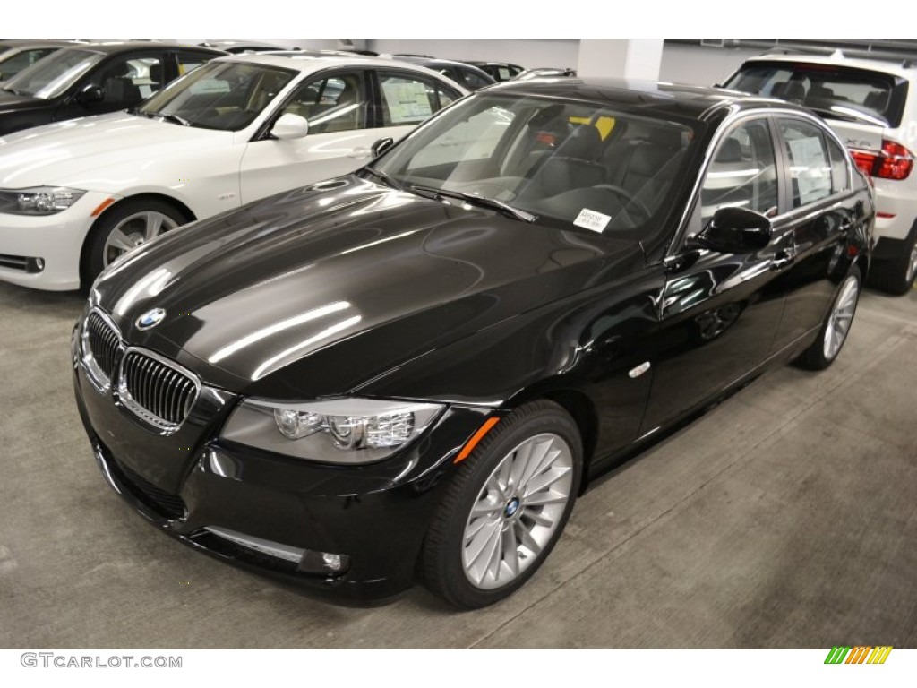 2011 3 Series 335d Sedan - Jet Black / Black Dakota Leather photo #6