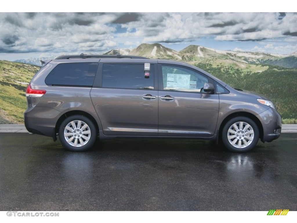 2011 Sienna Limited AWD - Predawn Gray Mica / Light Gray photo #2