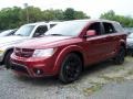 Deep Cherry Red Crystal Pearl 2011 Dodge Journey R/T AWD