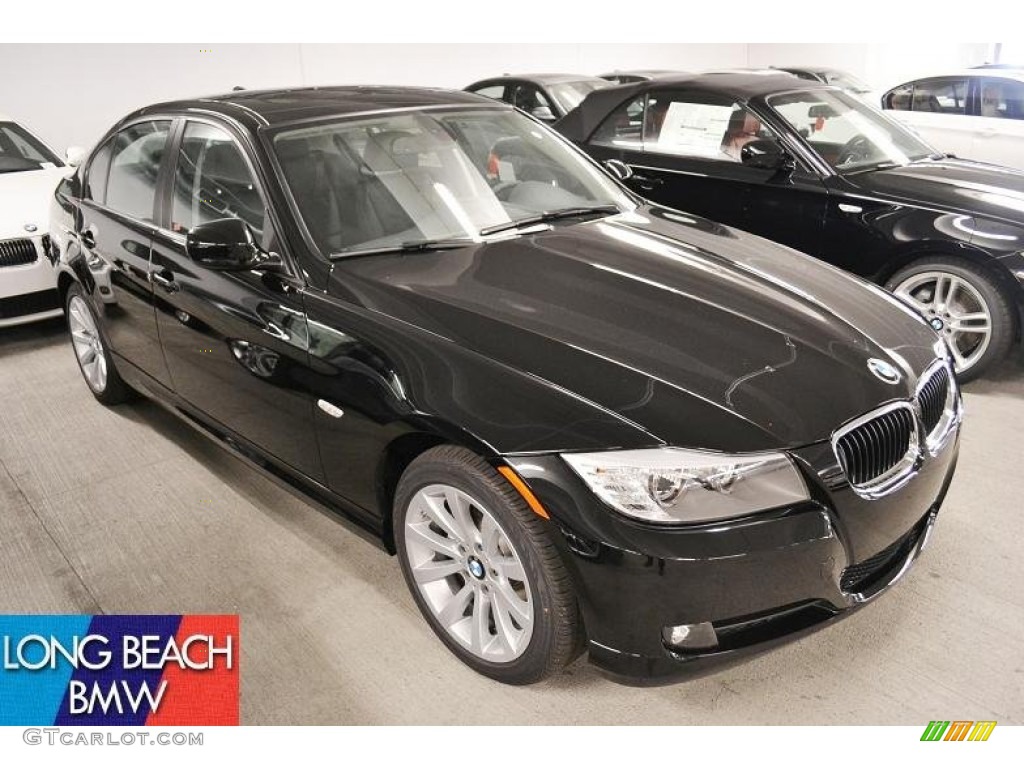 2011 3 Series 328i Sedan - Jet Black / Black Dakota Leather photo #1