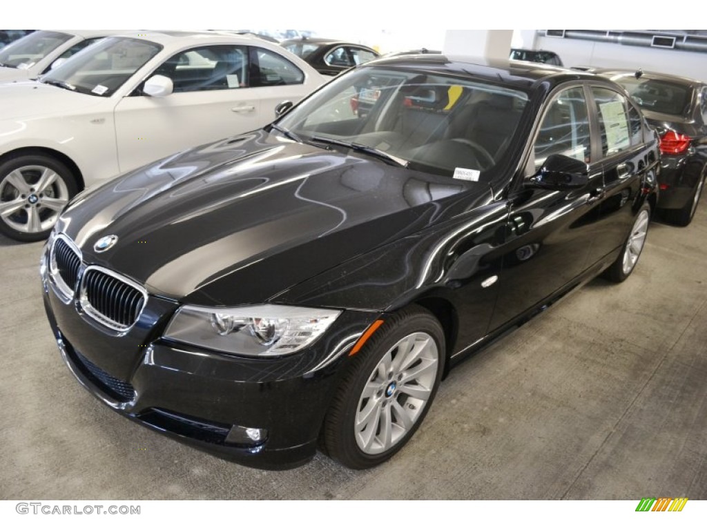 2011 3 Series 328i Sedan - Jet Black / Black Dakota Leather photo #6