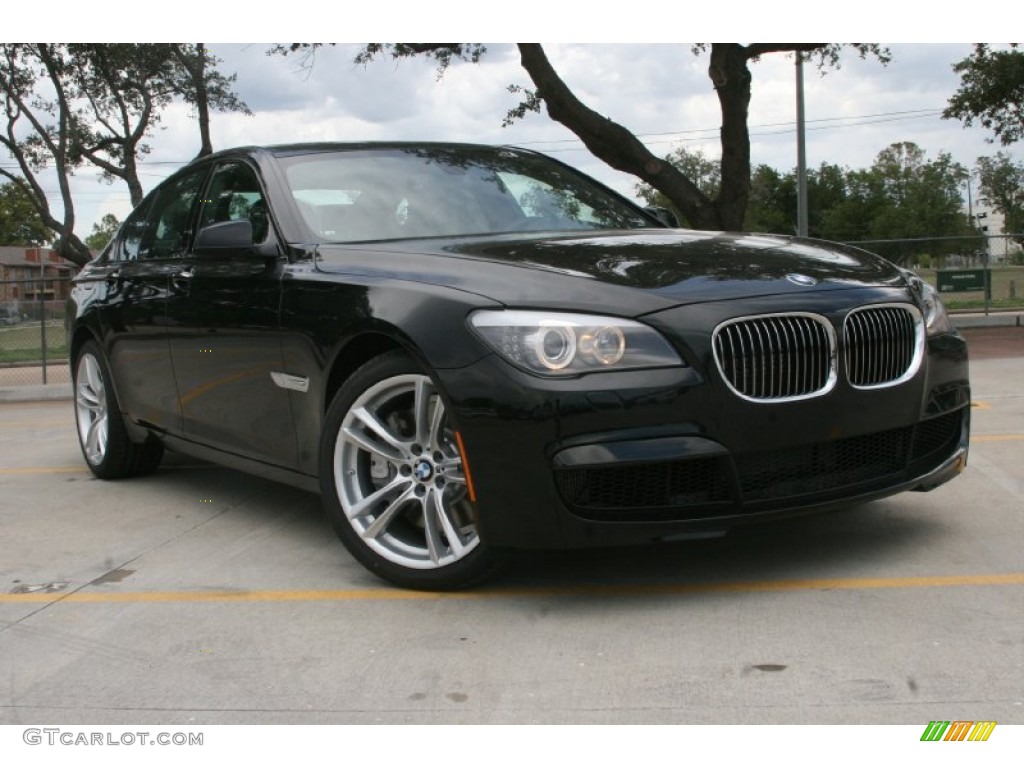 Black Sapphire Metallic 2012 BMW 7 Series 750i Sedan Exterior Photo #52320780