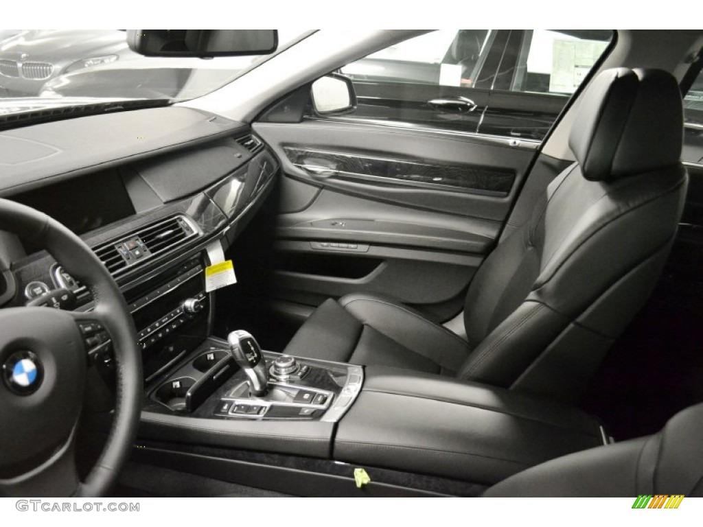 Black Interior 2012 BMW 7 Series 750i Sedan Photo #52320813