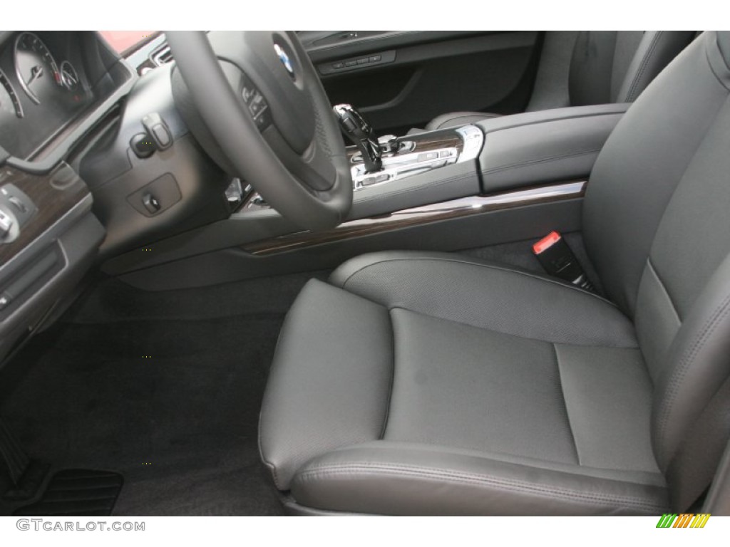 Black Interior 2012 BMW 7 Series 750i Sedan Photo #52320918