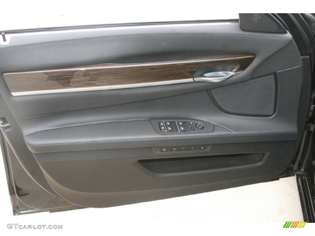 2012 BMW 7 Series 750i Sedan Black Door Panel Photo #52320957