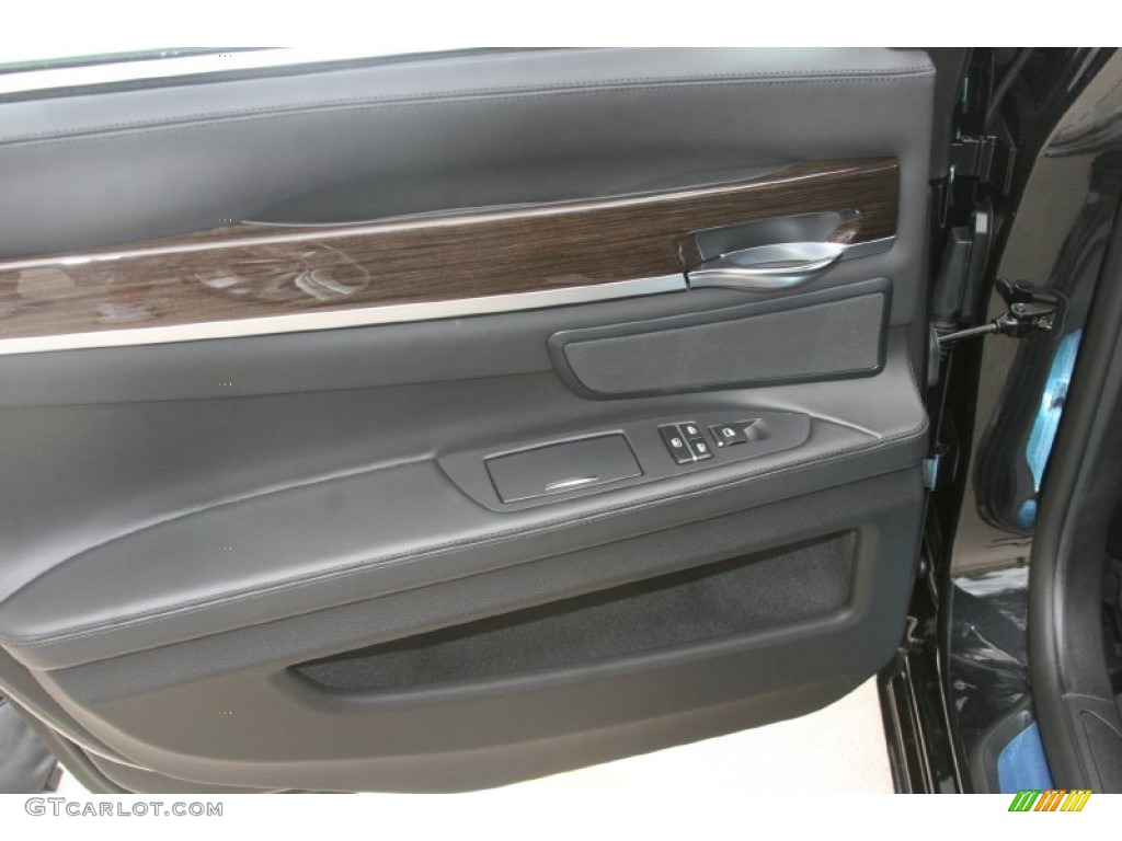 2012 BMW 7 Series 750i Sedan Black Door Panel Photo #52321152