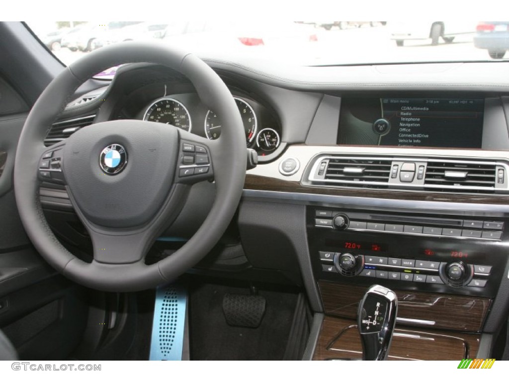 2012 BMW 7 Series 750i Sedan Black Dashboard Photo #52321182