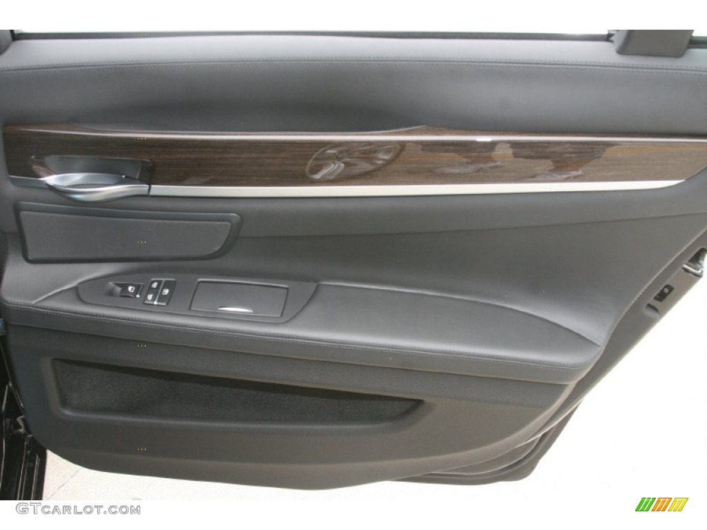 2012 BMW 7 Series 750i Sedan Black Door Panel Photo #52321236