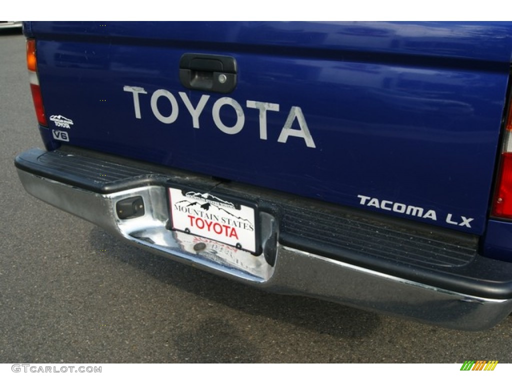 1997 Tacoma V6 Extended Cab 4x4 - Paradise Blue Metallic / Grey photo #28