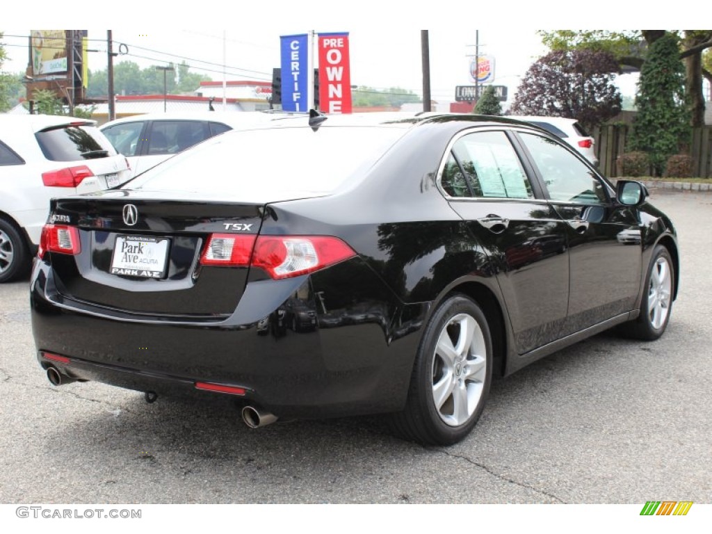 2009 TSX Sedan - Crystal Black Pearl / Ebony photo #3