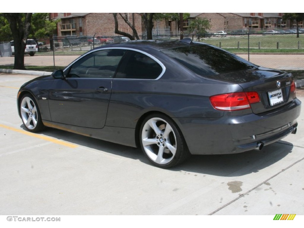 2008 3 Series 335i Coupe - Sparkling Graphite Metallic / Black photo #2