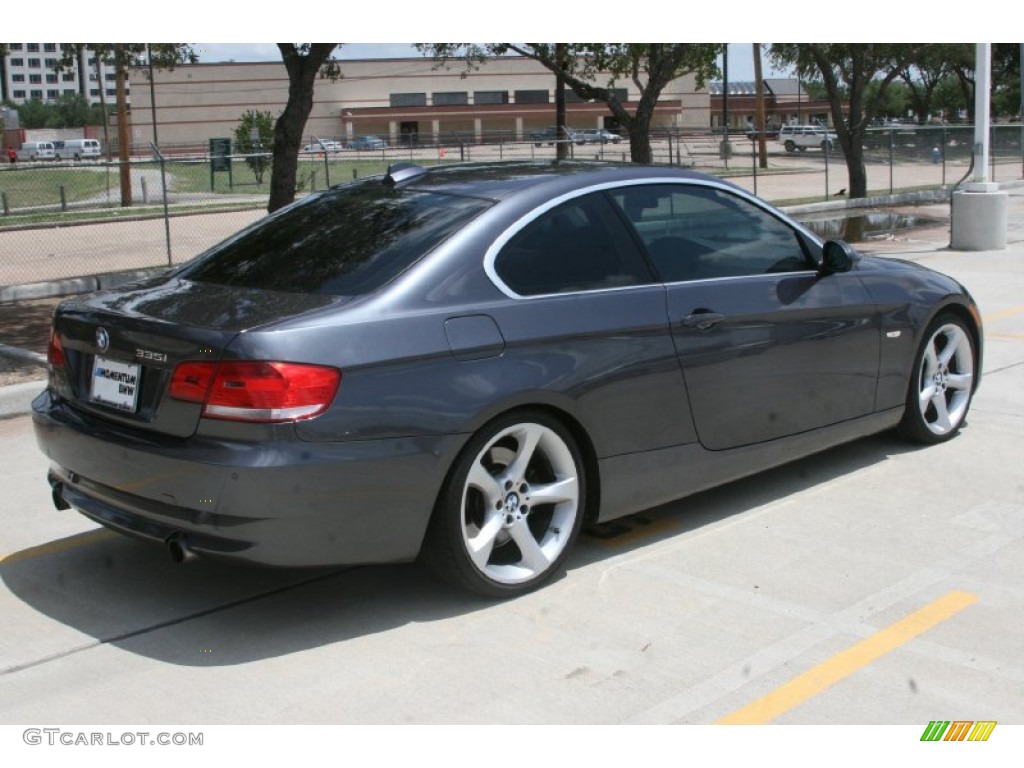 2008 3 Series 335i Coupe - Sparkling Graphite Metallic / Black photo #3