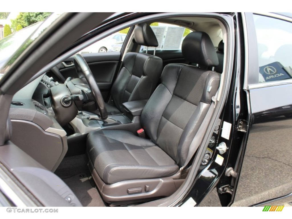 2009 TSX Sedan - Crystal Black Pearl / Ebony photo #12