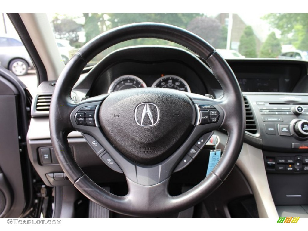 2009 TSX Sedan - Crystal Black Pearl / Ebony photo #14