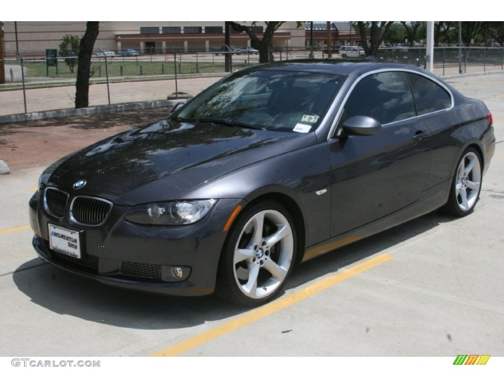 2008 3 Series 335i Coupe - Sparkling Graphite Metallic / Black photo #11