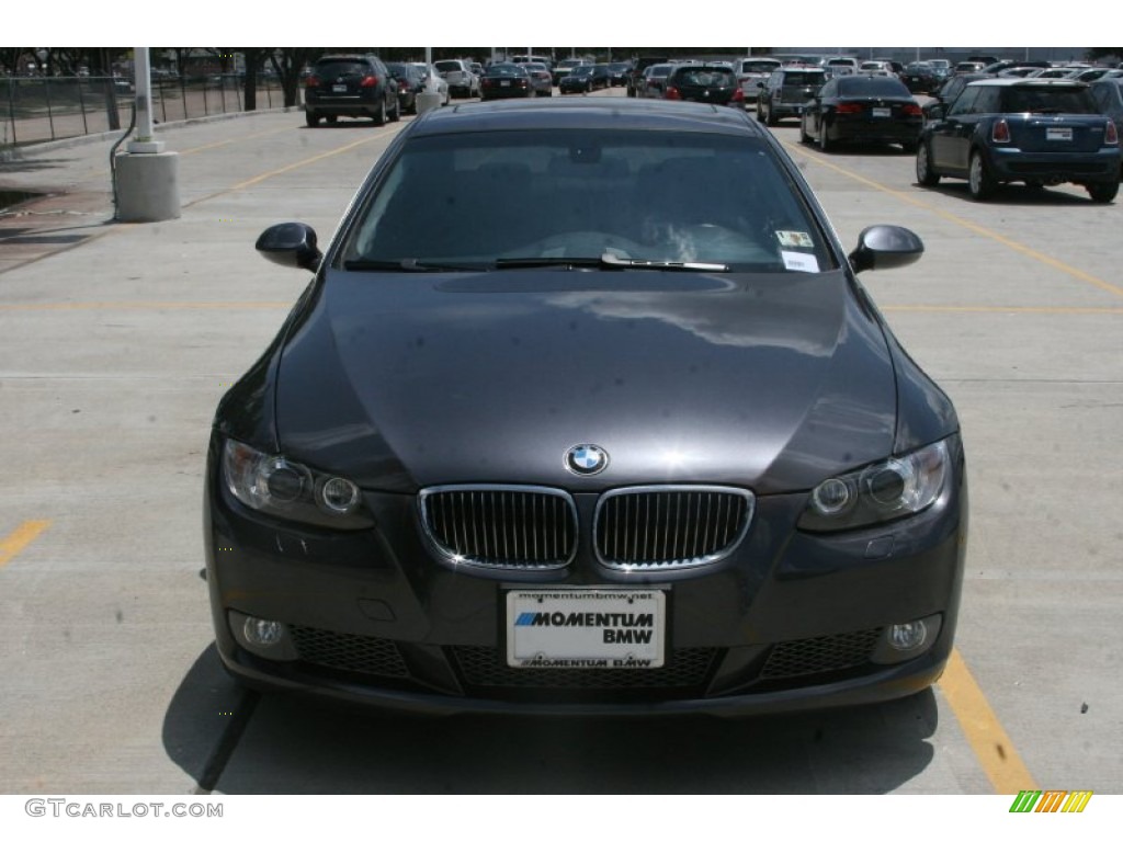 2008 3 Series 335i Coupe - Sparkling Graphite Metallic / Black photo #12