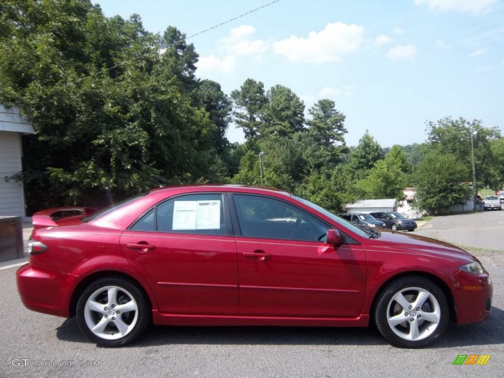 2006 MAZDA6 s Sedan - Redfire Metallic / Black photo #1