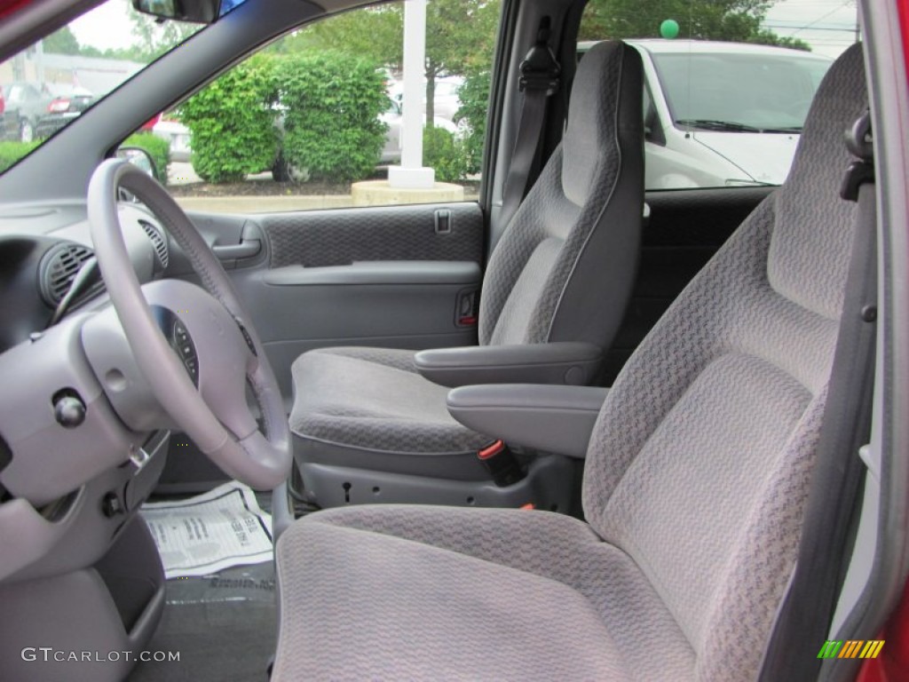 Mist Gray Interior 1999 Dodge Caravan SE Photo #52323459