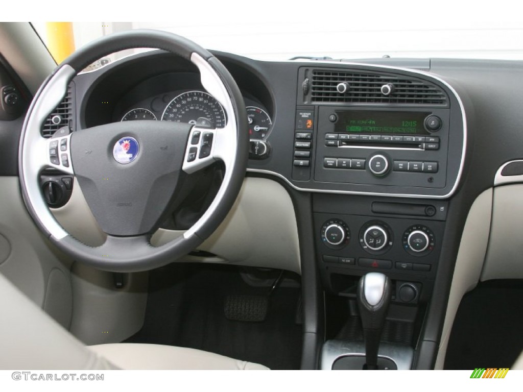 2007 Saab 9-3 Aero SportCombi Wagon Parchment/Black Dashboard Photo #52323525