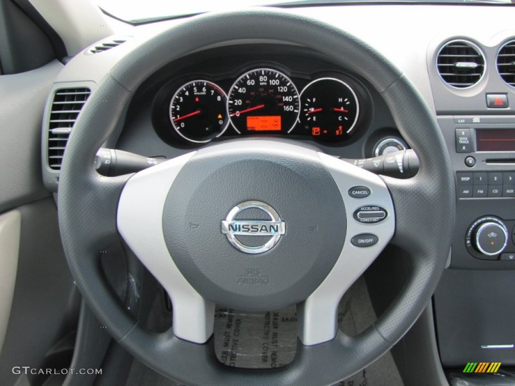 2012 Nissan Altima 2.5 S Blonde Steering Wheel Photo #52324674