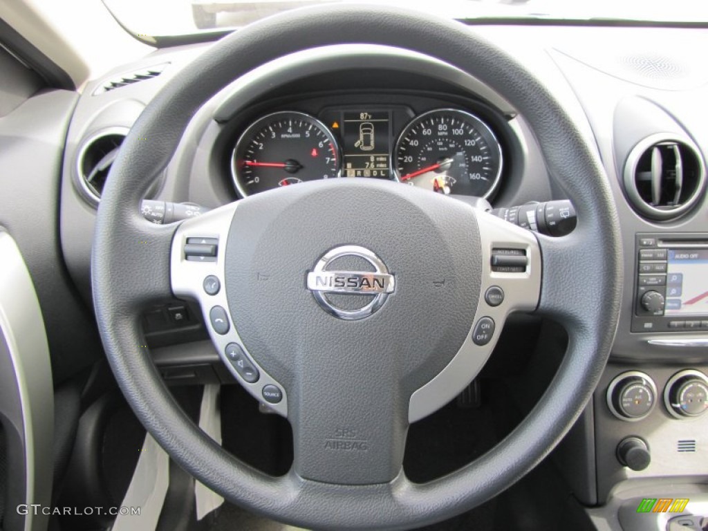 2011 Rogue SV - Gotham Gray Metallic / Black photo #12