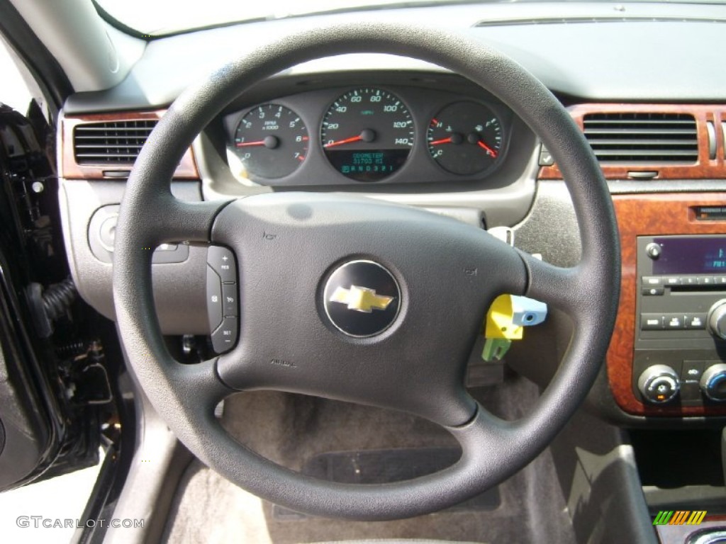 2011 Chevrolet Impala LS Ebony Steering Wheel Photo #52325220