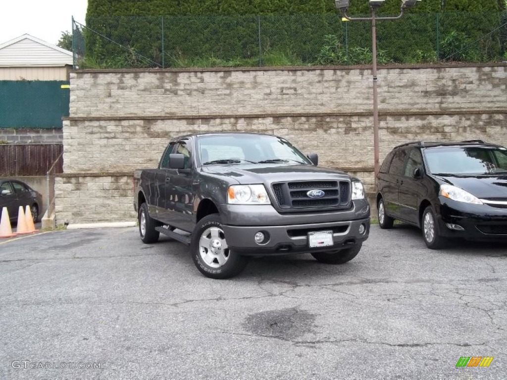 2006 F150 STX SuperCab 4x4 - Dark Shadow Grey Metallic / Medium Flint photo #1
