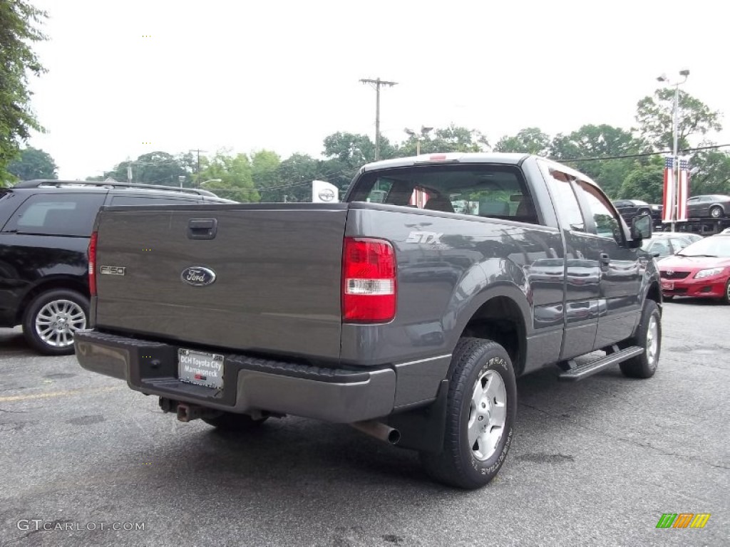 2006 F150 STX SuperCab 4x4 - Dark Shadow Grey Metallic / Medium Flint photo #8