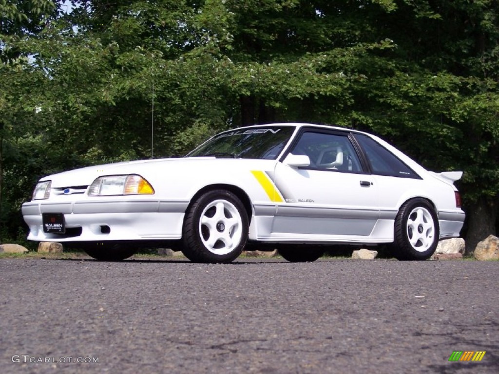 1989 Mustang Saleen SSC Fastback - Oxford White / Saleen Grey/White/Yellow photo #1