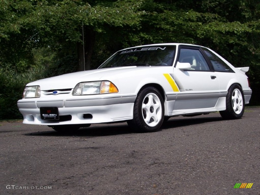 Oxford White 1989 Ford Mustang Saleen SSC Fastback Exterior Photo #52328709
