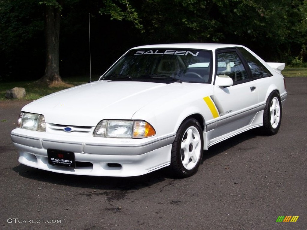 Oxford White 1989 Ford Mustang Saleen SSC Fastback Exterior Photo #52328721
