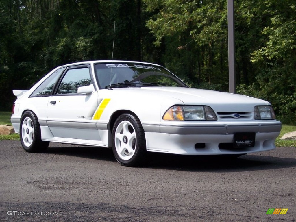 Oxford White 1989 Ford Mustang Saleen SSC Fastback Exterior Photo #52328760