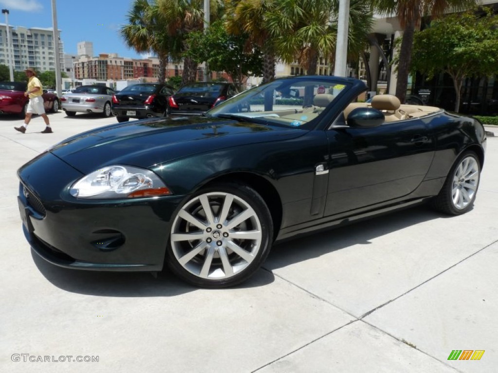 2009 XK XK8 Convertible - Botanical Green / Caramel photo #1