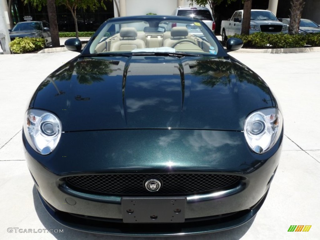 2009 XK XK8 Convertible - Botanical Green / Caramel photo #2