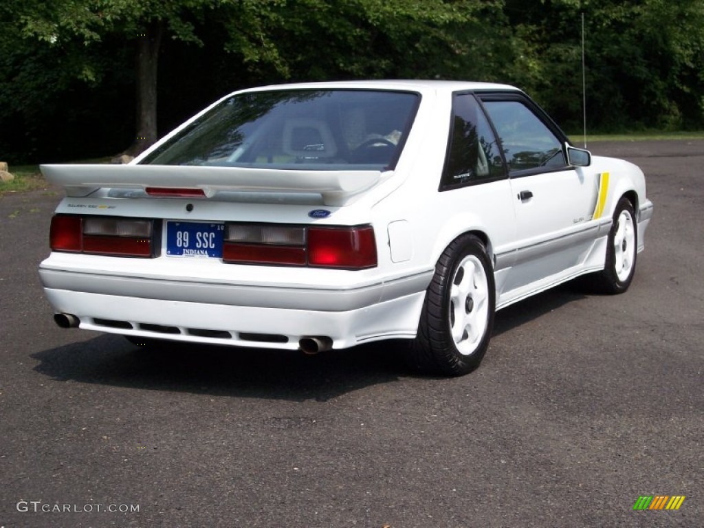 Oxford White 1989 Ford Mustang Saleen SSC Fastback Exterior Photo #52328844