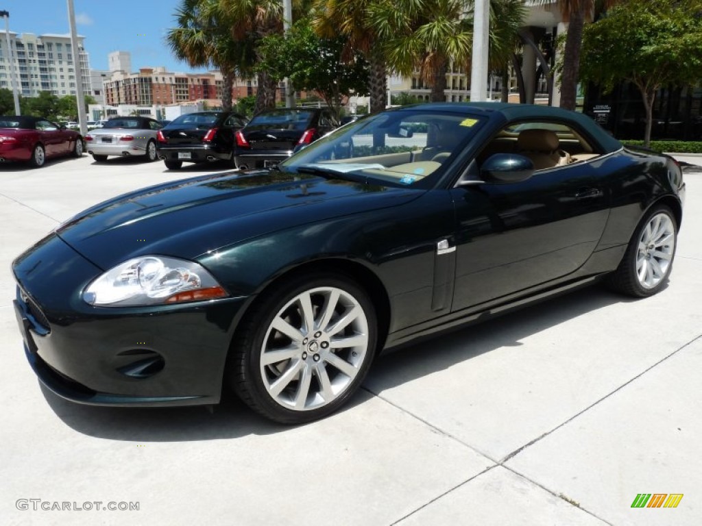 2009 XK XK8 Convertible - Botanical Green / Caramel photo #4