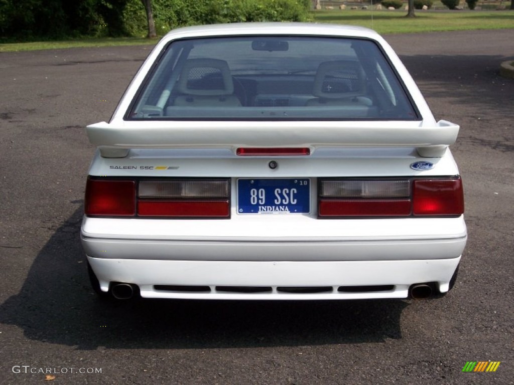 Oxford White 1989 Ford Mustang Saleen SSC Fastback Exterior Photo #52328859