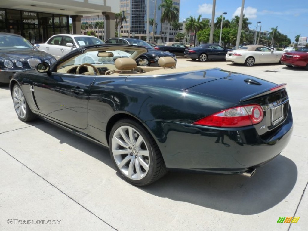2009 XK XK8 Convertible - Botanical Green / Caramel photo #7