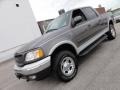 2002 Dark Shadow Grey Metallic Ford F150 Lariat SuperCrew 4x4  photo #2