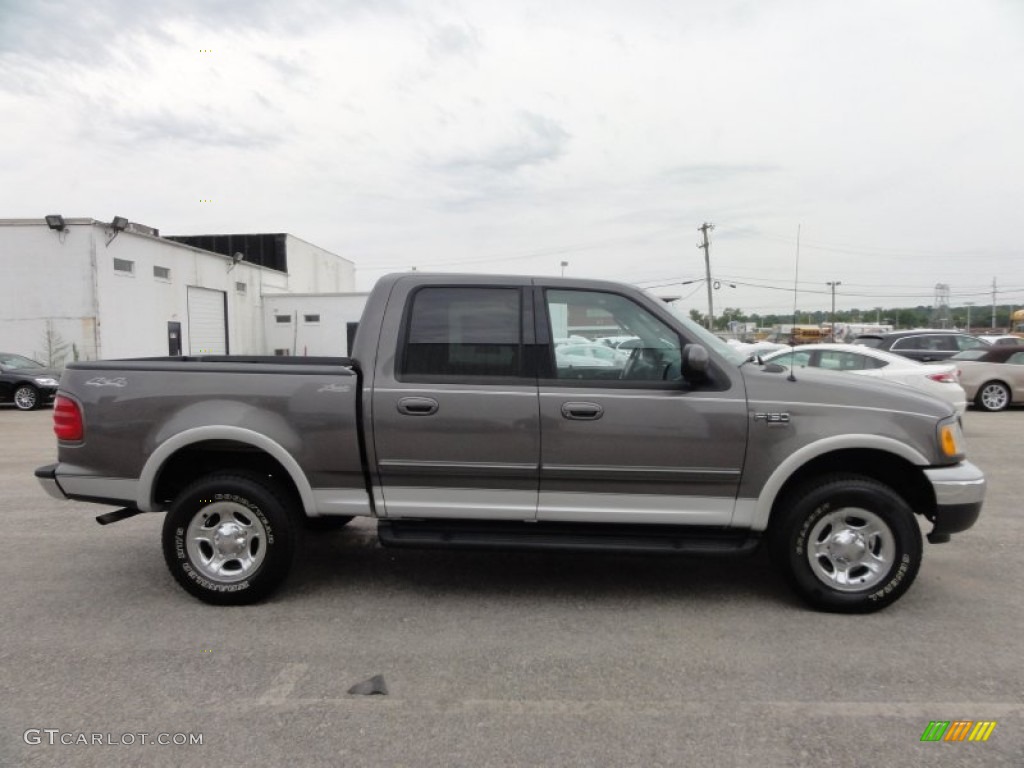 2002 F150 Lariat SuperCrew 4x4 - Dark Shadow Grey Metallic / Medium Graphite photo #7