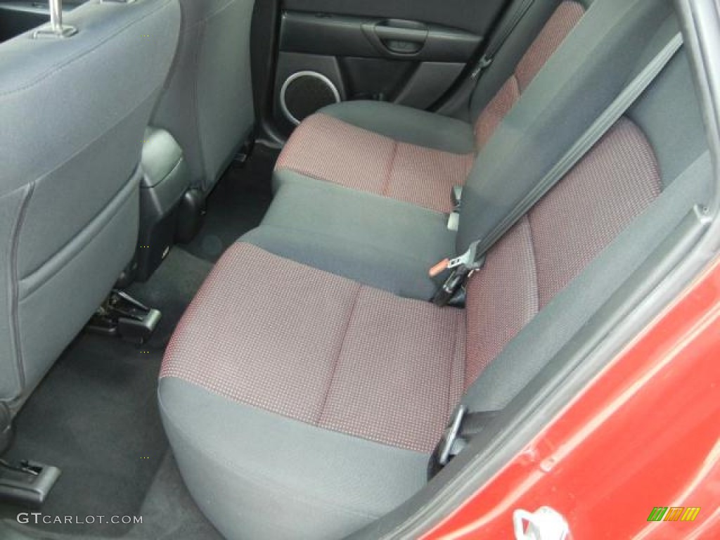 Black/Red Interior 2006 Mazda MAZDA3 s Hatchback Photo #52329903