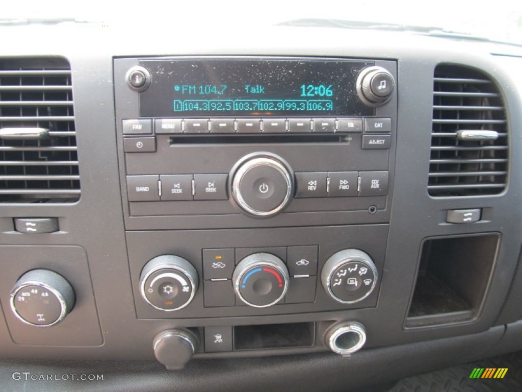 2009 Silverado 1500 LT Extended Cab 4x4 - Black Granite Metallic / Ebony photo #11