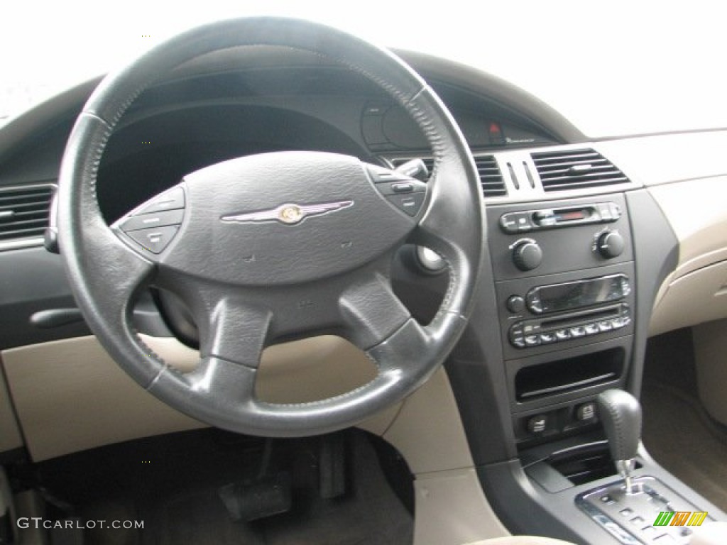 2005 Chrysler Pacifica AWD Light Taupe Steering Wheel Photo #52330692