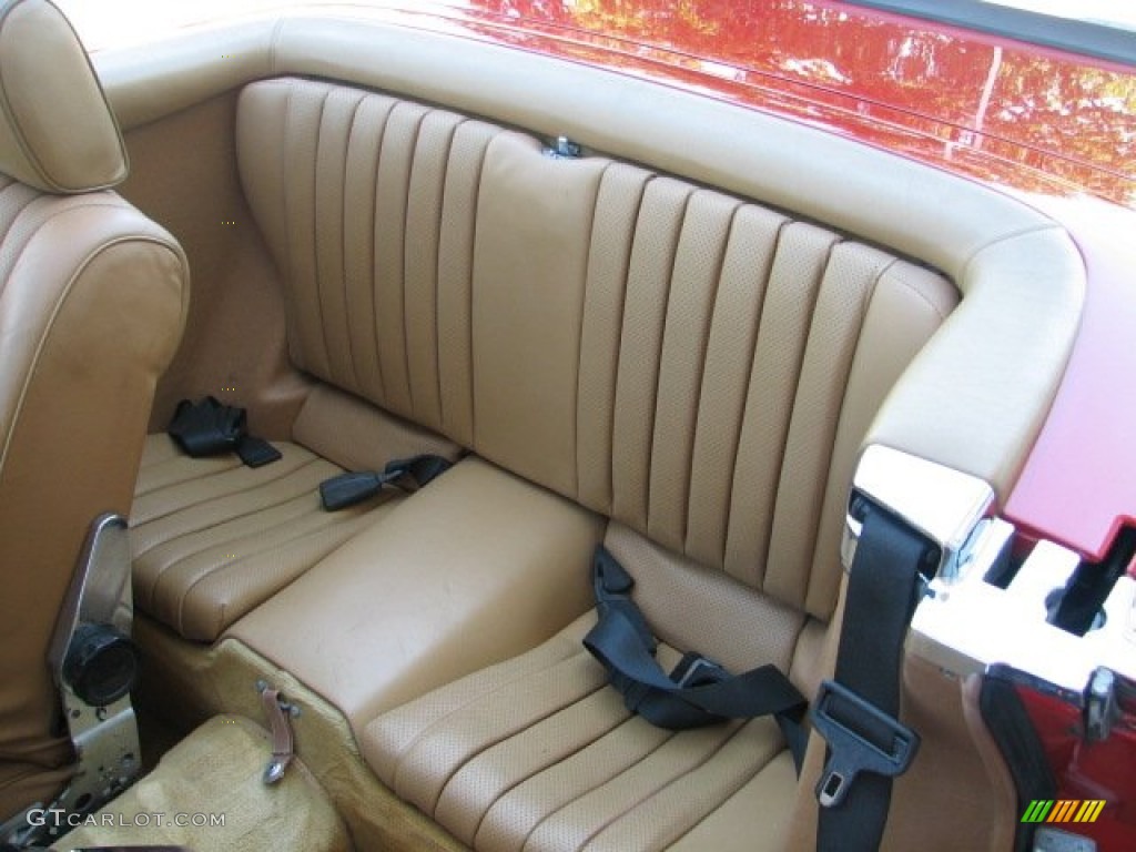 Parchment Interior 1985 Mercedes-Benz SL Class 500 SL Roadster Photo #52330856