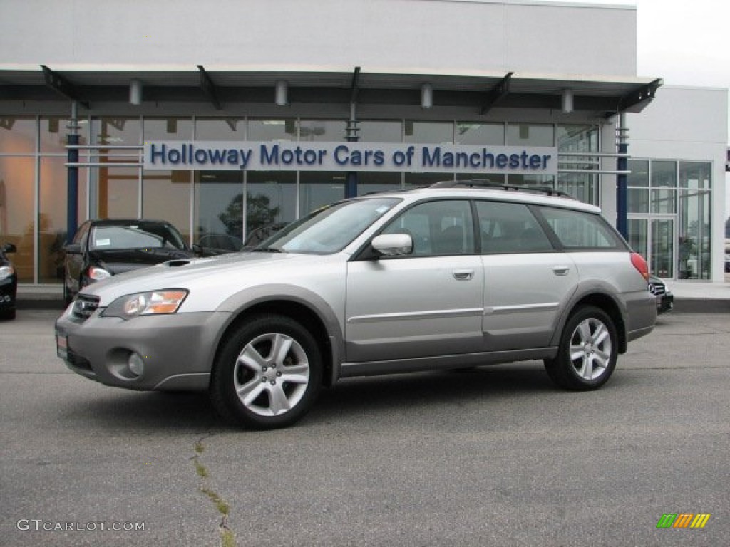 2005 Outback 2.5XT Limited Wagon - Brilliant Silver Metallic / Off Black photo #1