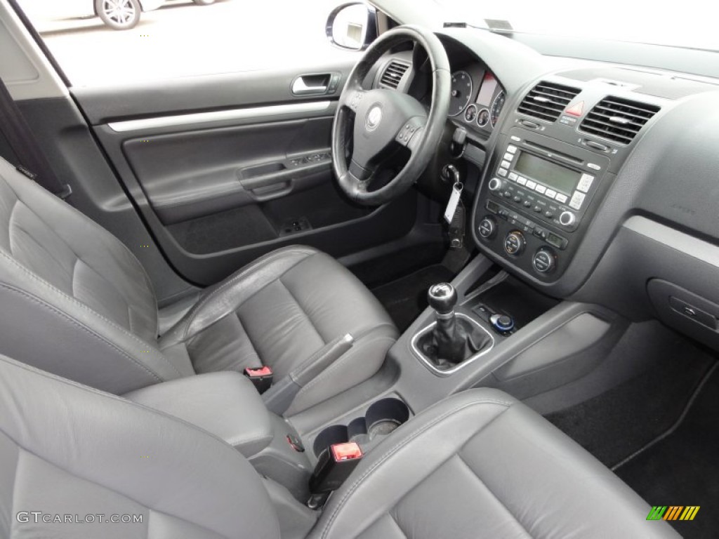 Anthracite Black Interior 2006 Volkswagen Jetta Tdi Sedan